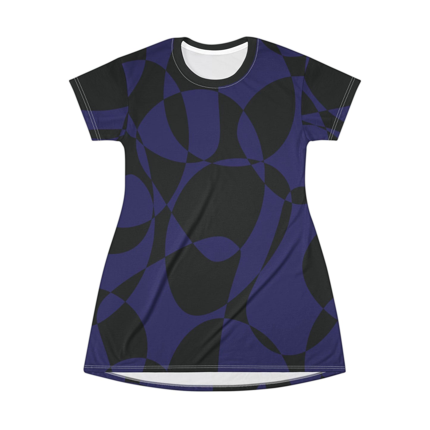 Sapphire Swirl - Black - T-Shirt Dress