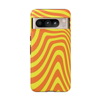 Retro wavy - Yellow and Orange - Tough Cases