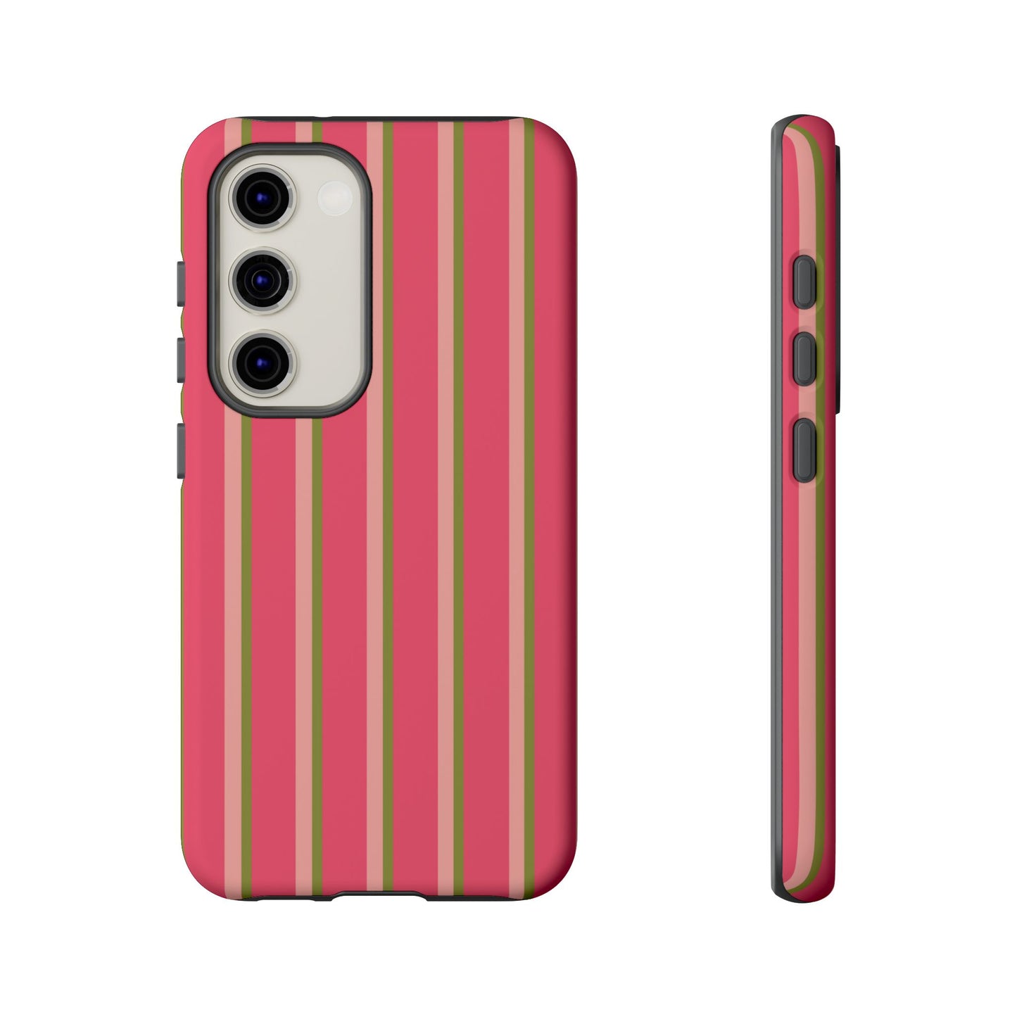 Pink and green stripes - Tough Cases