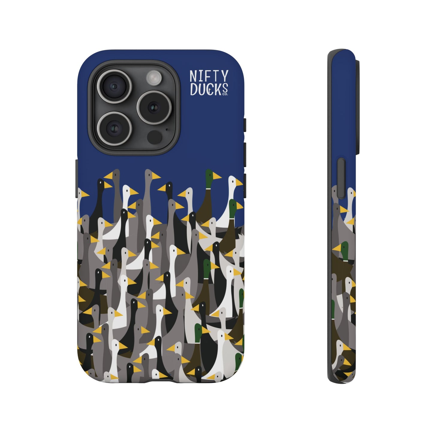 That is a LOT of ducks - Logo - Blue 003377 - Tough Cases