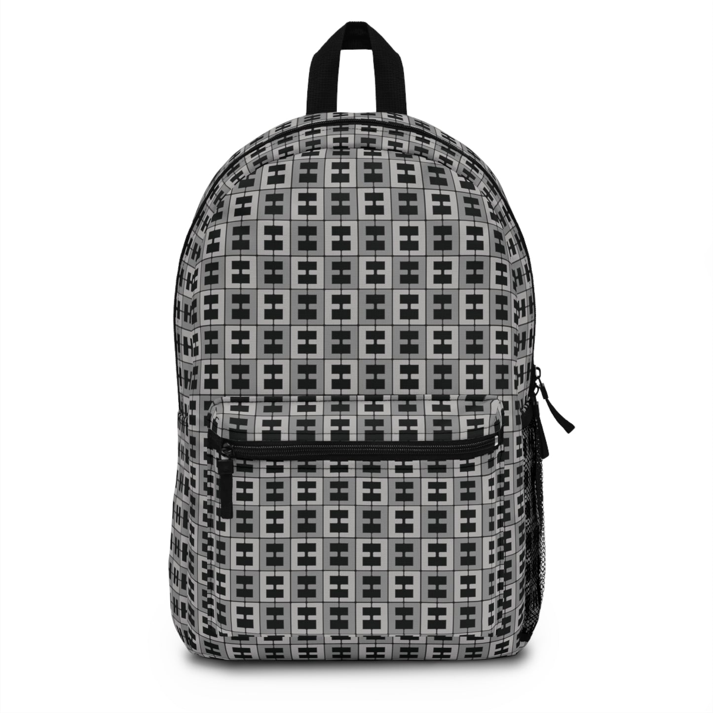 Letter Art - E - Black 000000 - Backpack