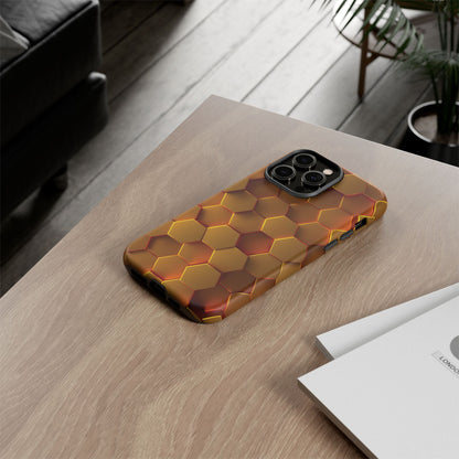 Hexagonal pattern - Gold - Tough Cases