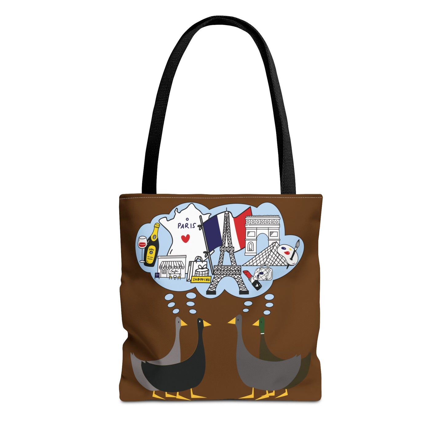 Ducks dreaming of Paris - Pullman Brown 643b13 - Tote Bag