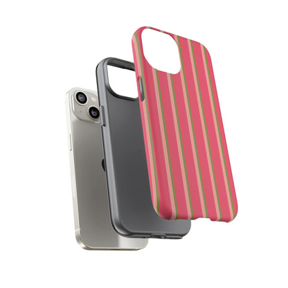 Pink and green stripes - Tough Cases