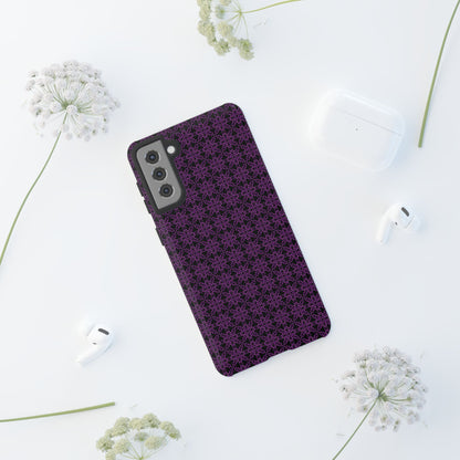 Vibrant Kaleidoscope - Purple - Black - Tough Cases