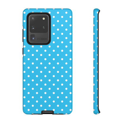 White dots on blue - Tough Cases