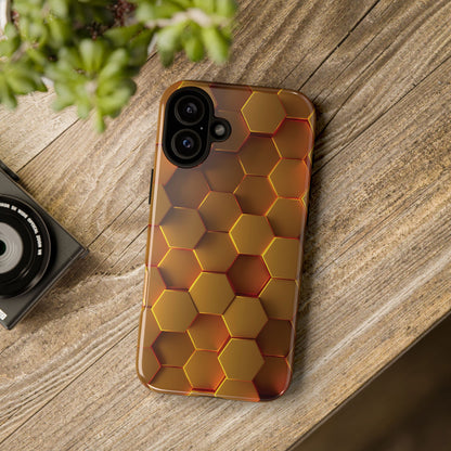 Hexagonal pattern - Gold - Tough Cases