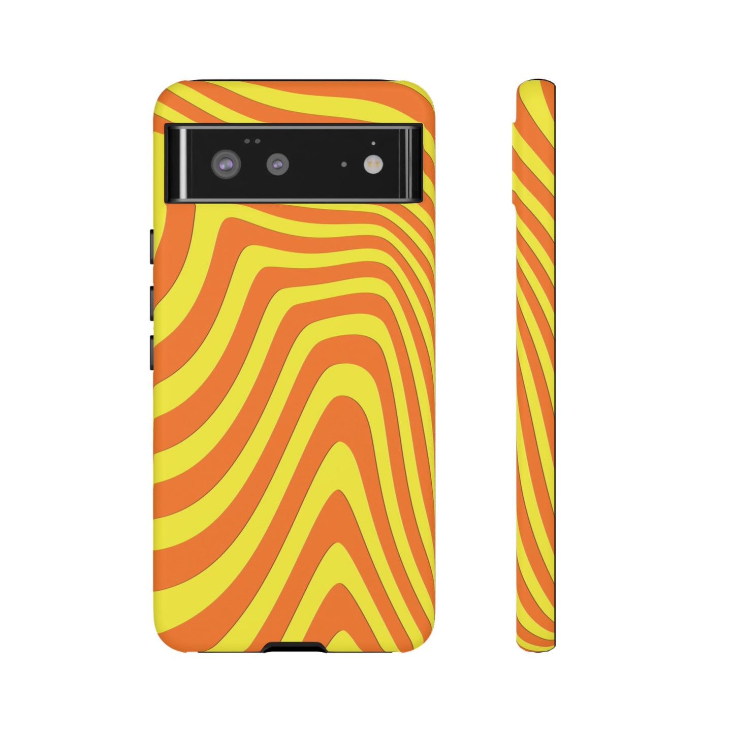 Retro wavy - Yellow and Orange - Tough Cases