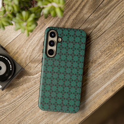 Vibrant Kaleidoscope - Turquoise - Black - Tough Cases