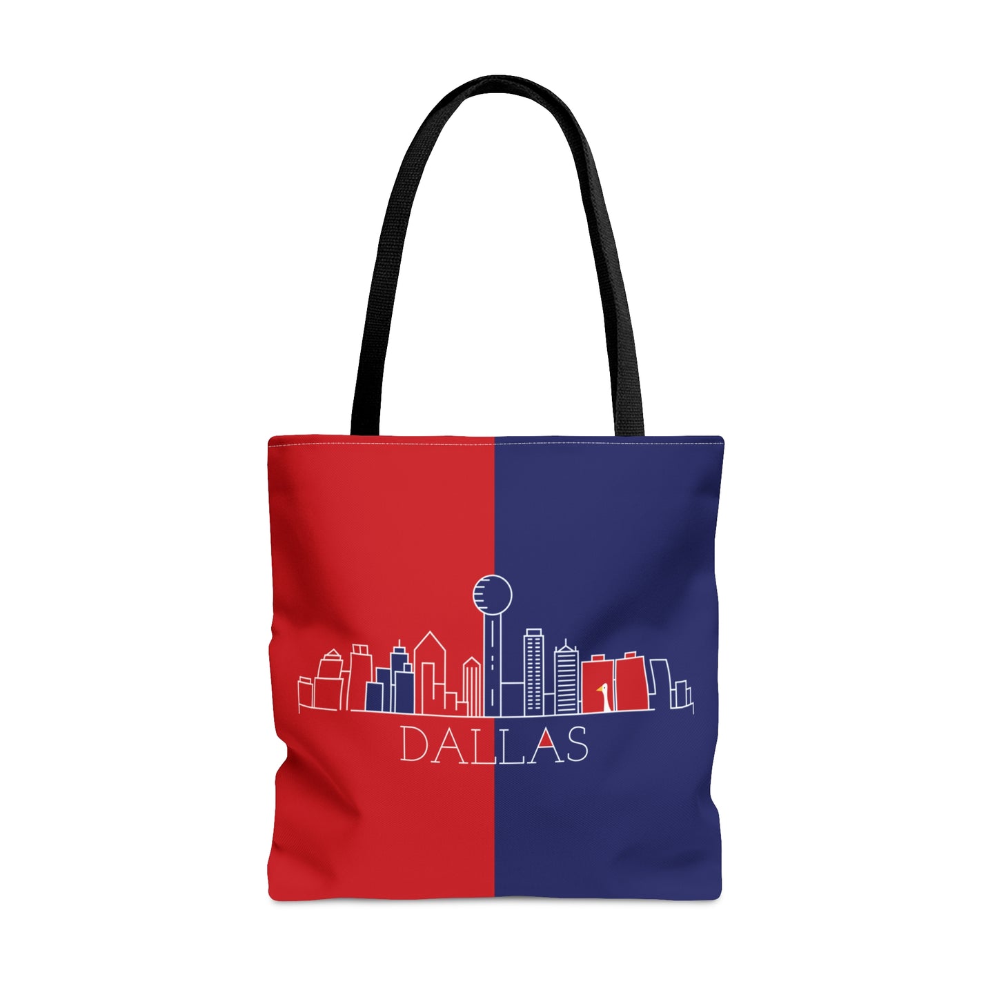 Dallas - Red White and Blue City series - Logo - Tote Bag