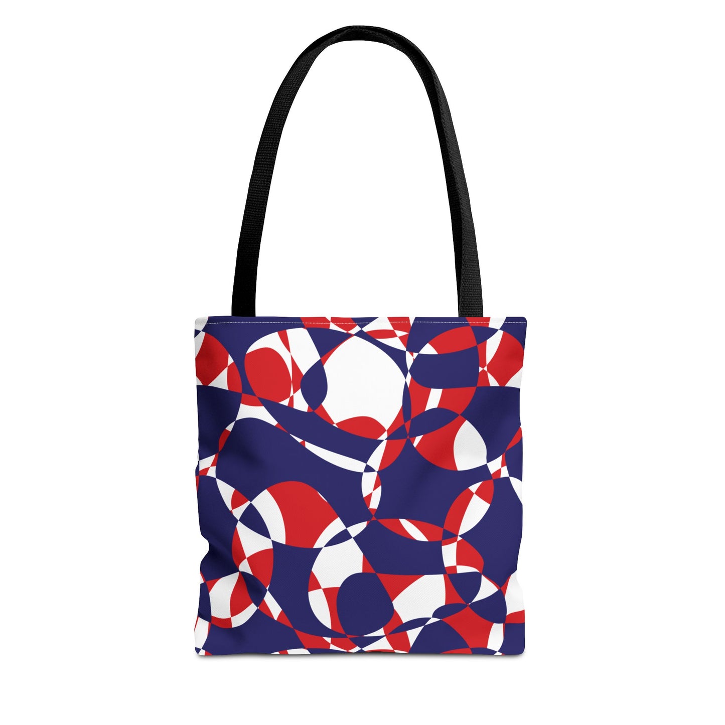 Scarlet Symphony and Sapphire Swirl Got Together - White - Tote Bag