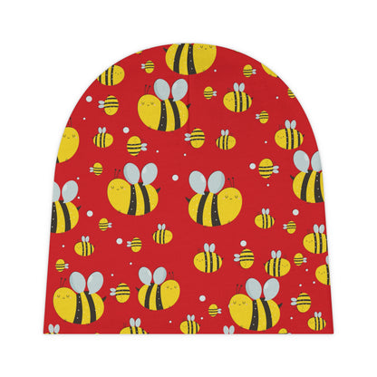 Lots of Bees - Scarlet de0000 - Baby Beanie (AOP)