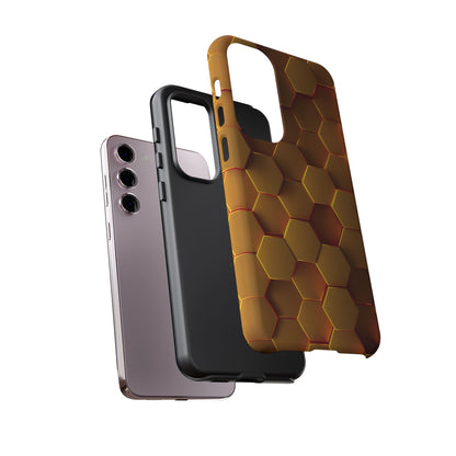 Hexagonal pattern - Gold - Tough Cases