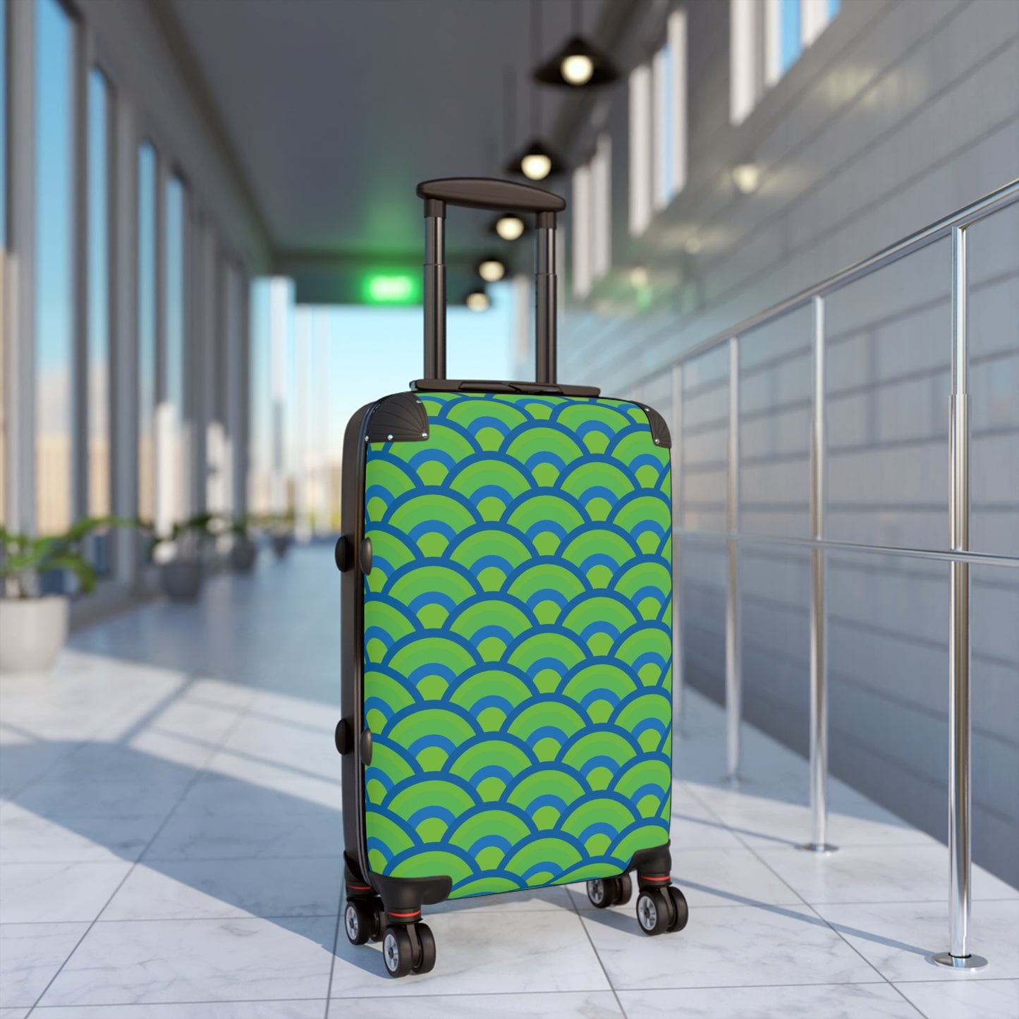 Green and Blue Sunrise - Suitcases