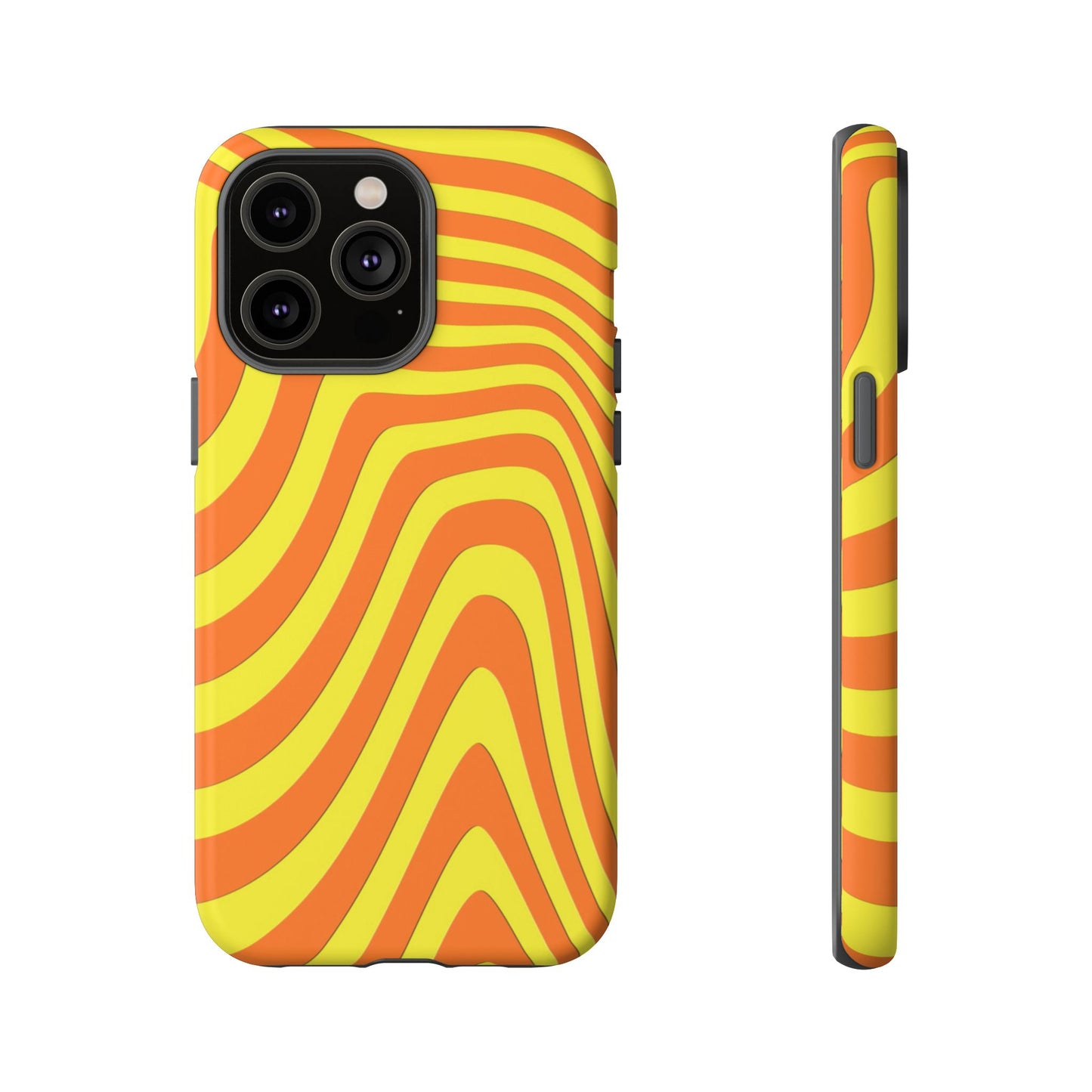 Retro wavy - Yellow and Orange - Tough Cases