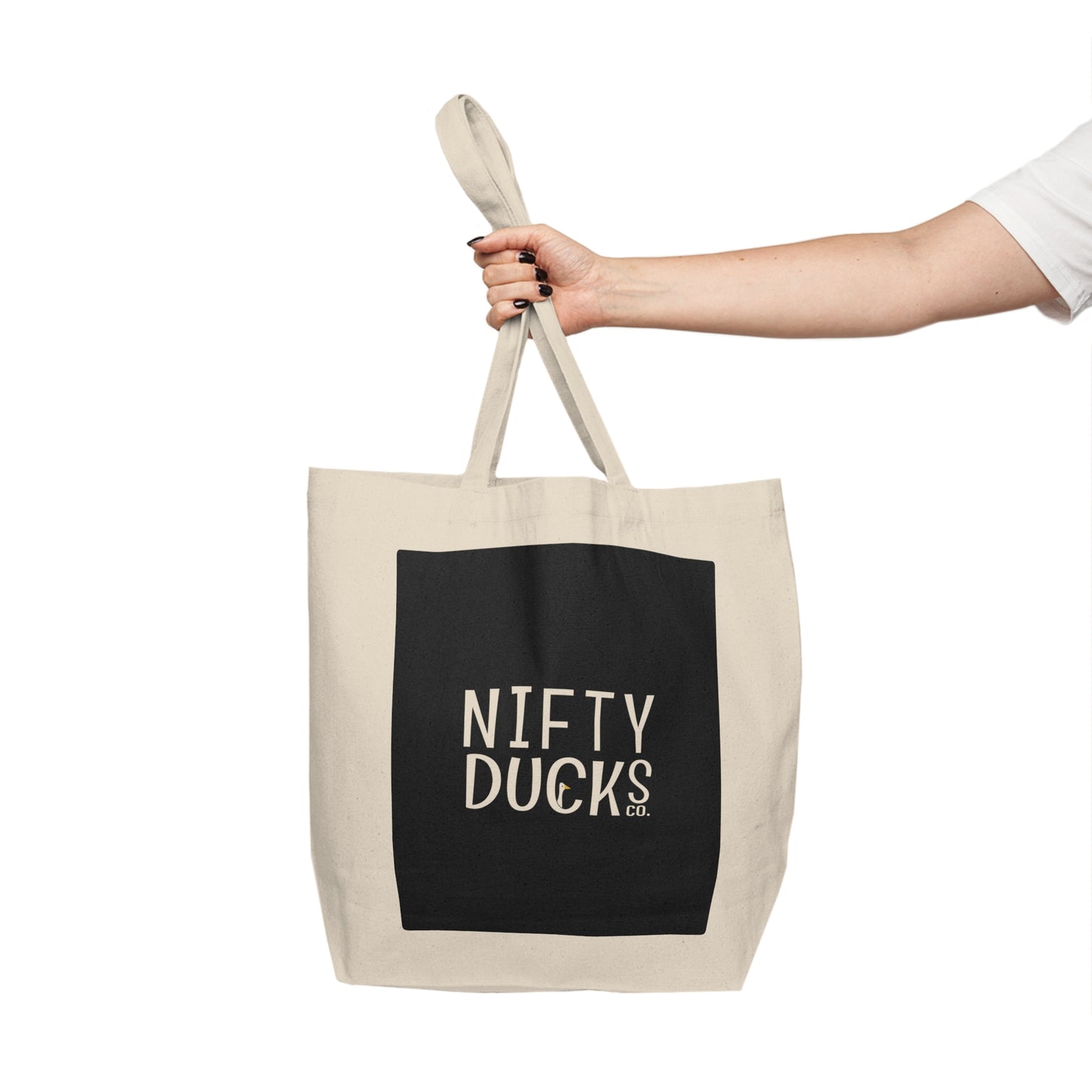 New York City - United States - Black 000000 - Canvas Shopping Tote