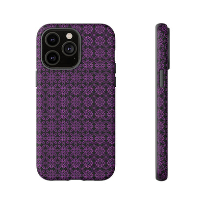 Vibrant Kaleidoscope - Purple - Black - Tough Cases