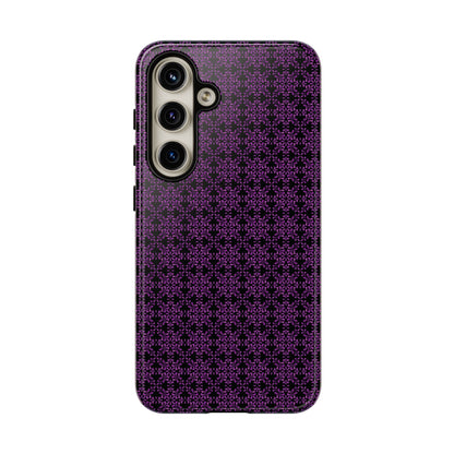 Vibrant Kaleidoscope - Purple - Black - Tough Cases