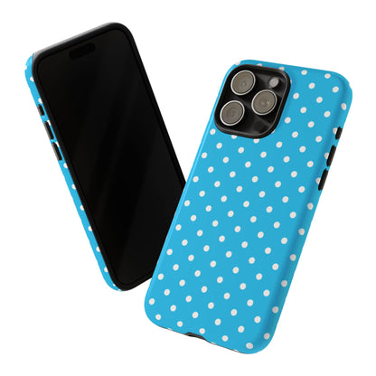 White dots on blue - Tough Cases