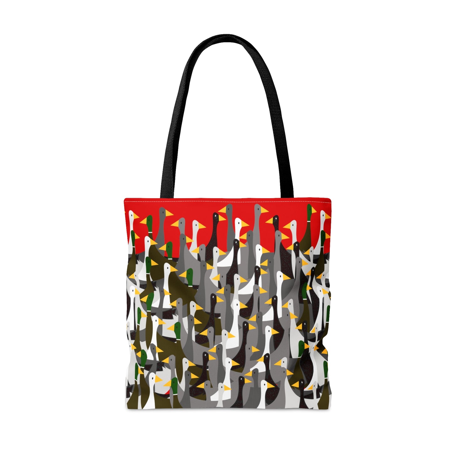 That is a LOT of Ducks! - Scarlet de0000 - Tote Bag