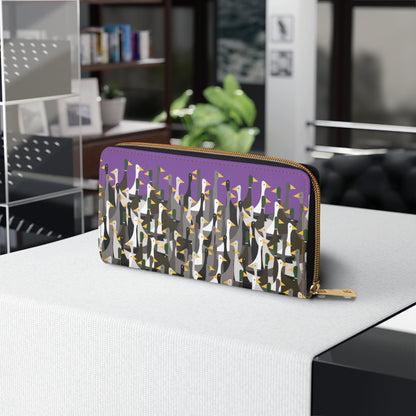 That is a LOT of ducks - Violet a014eb - Zipper Wallet