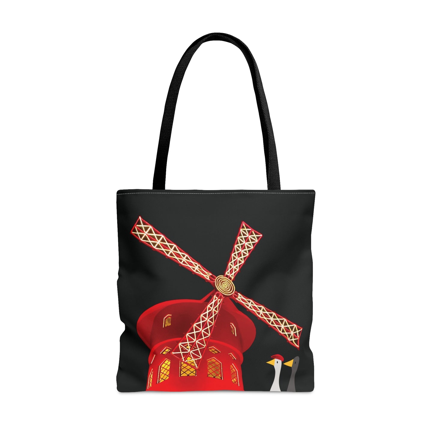 Ducks Visit Moulin Rouge - Black 000000 - Tote Bag