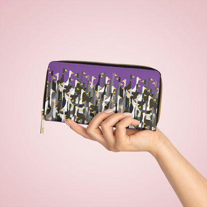 That is a LOT of ducks - Violet a014eb - Zipper Wallet