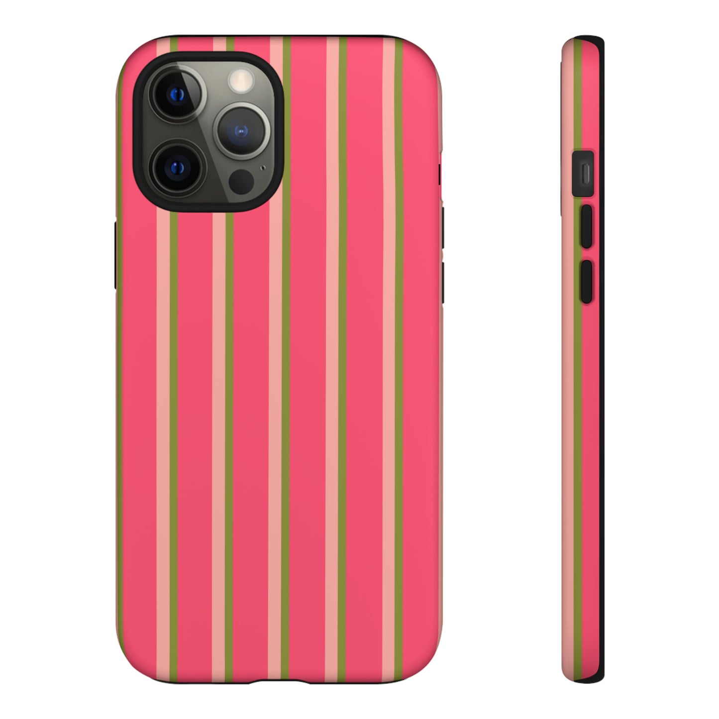 Pink and green stripes - Tough Cases