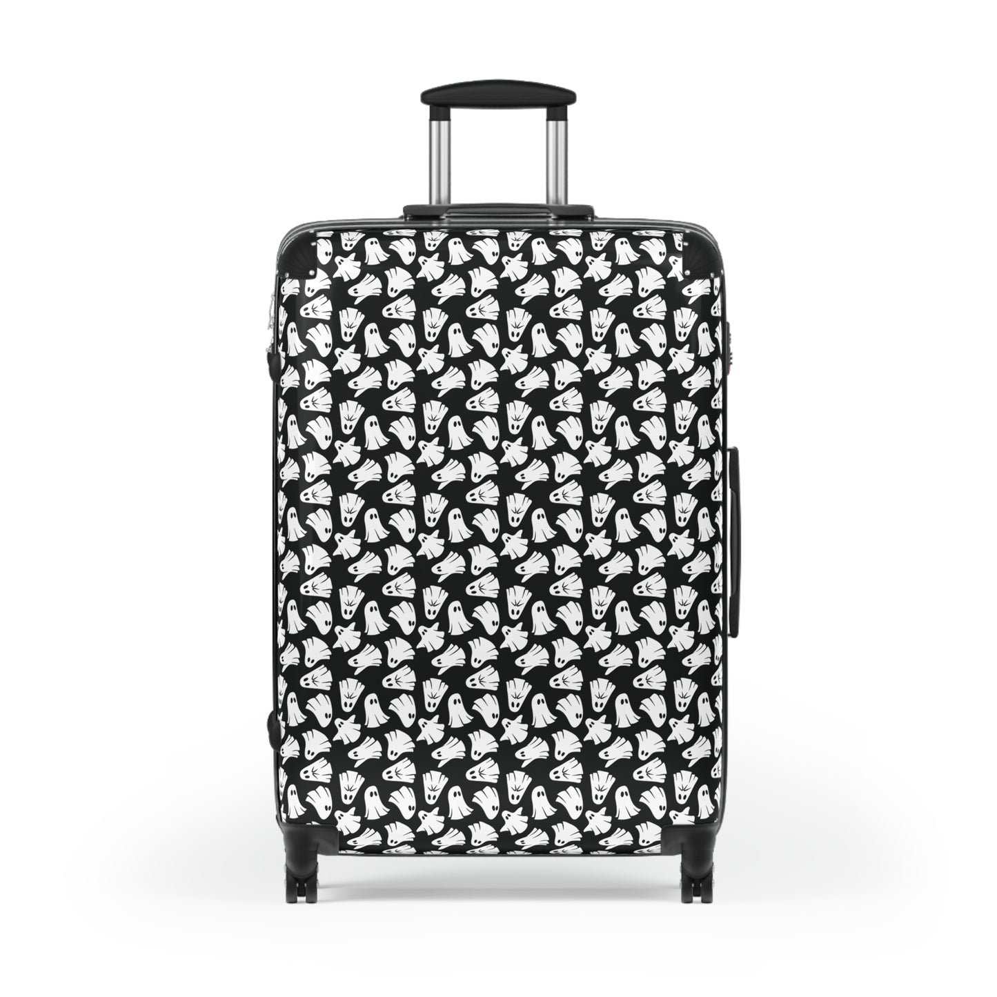 Boo - Ghosts - Halloween - Black 000000 - Suitcase