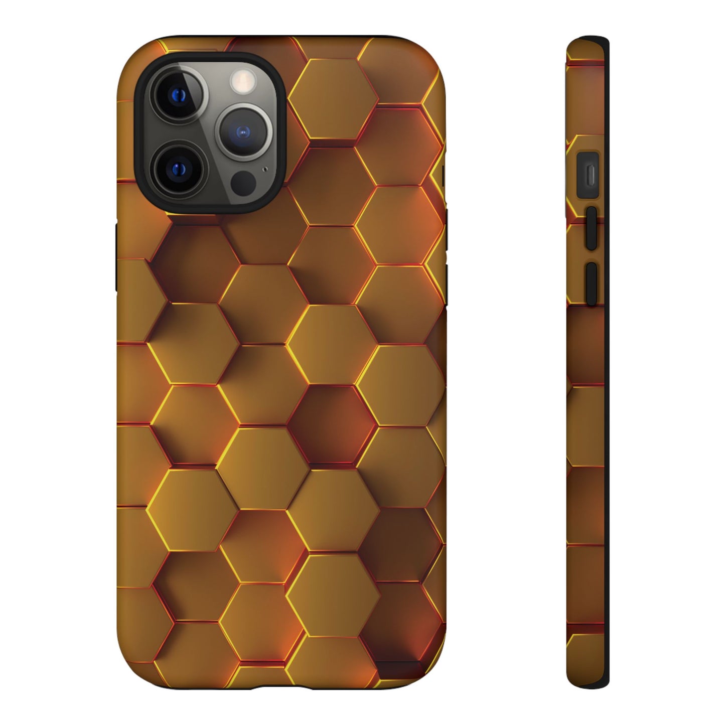 Hexagonal pattern - Gold - Tough Cases