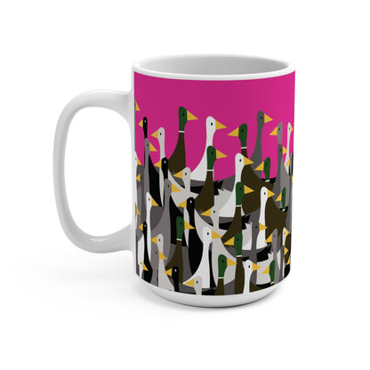 That is a LOT of ducks - Mean Girls Lipstick ff00a8 - Mug 15oz