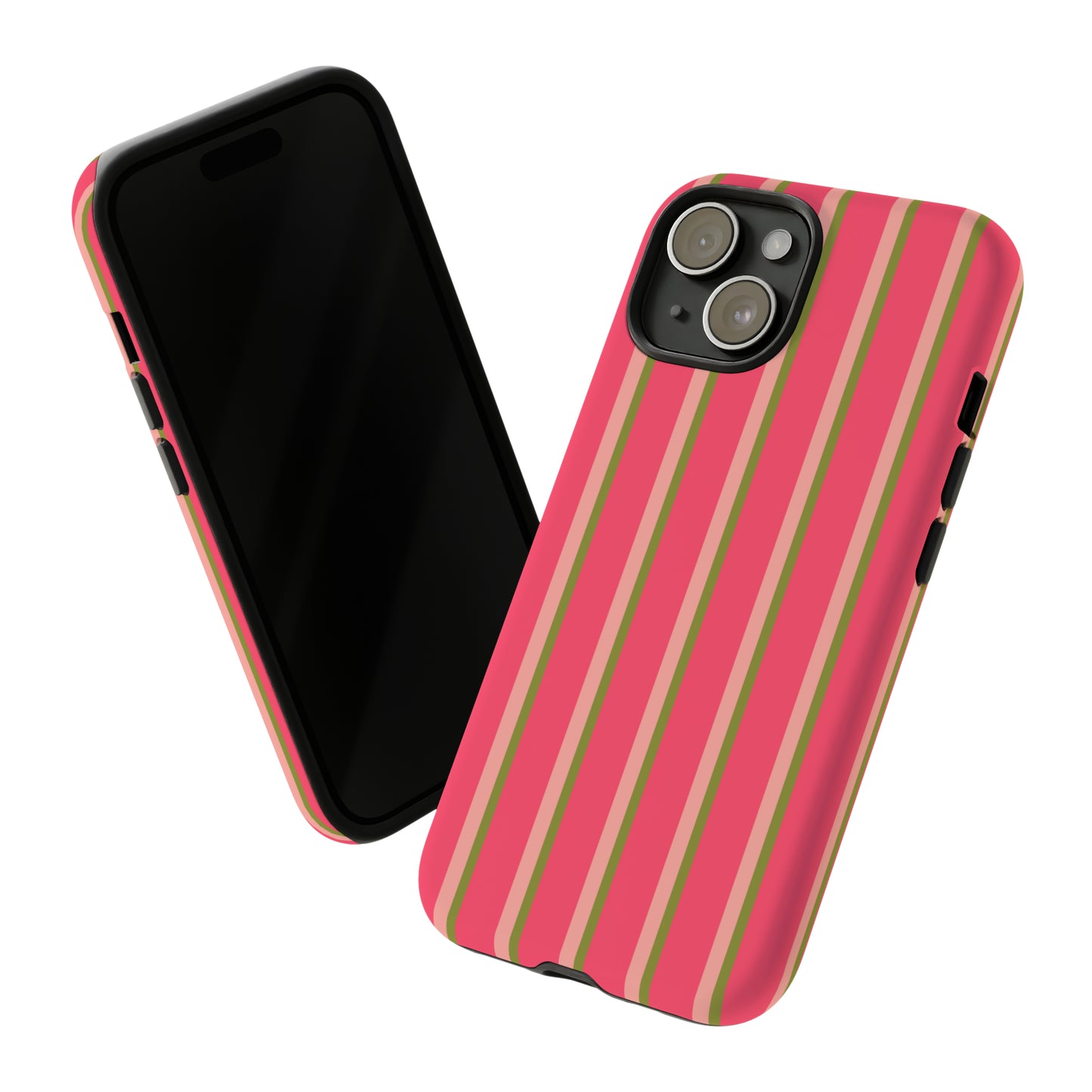 Pink and green stripes - Tough Cases