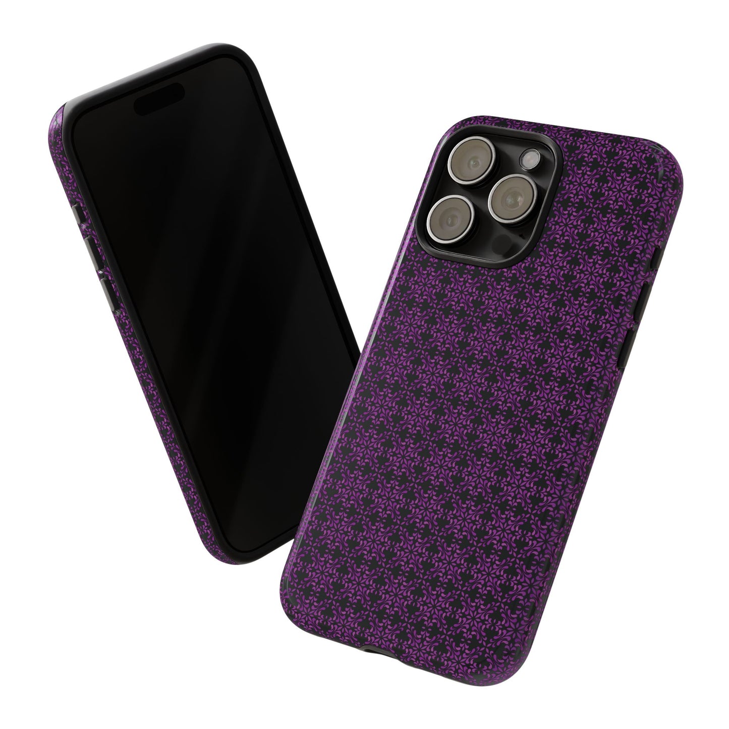 Vibrant Kaleidoscope - Purple - Black - Tough Cases