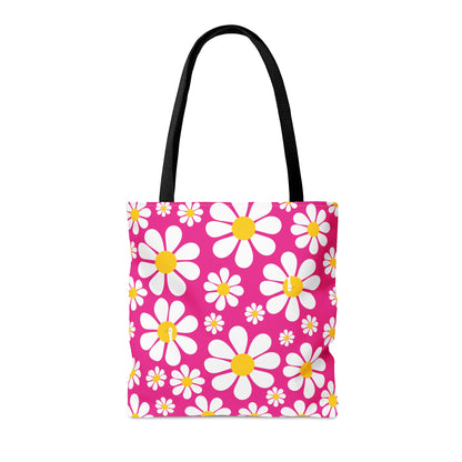 Ducks in Daisies - Mean Girls Lipstick ff00a8 - Tote Bag