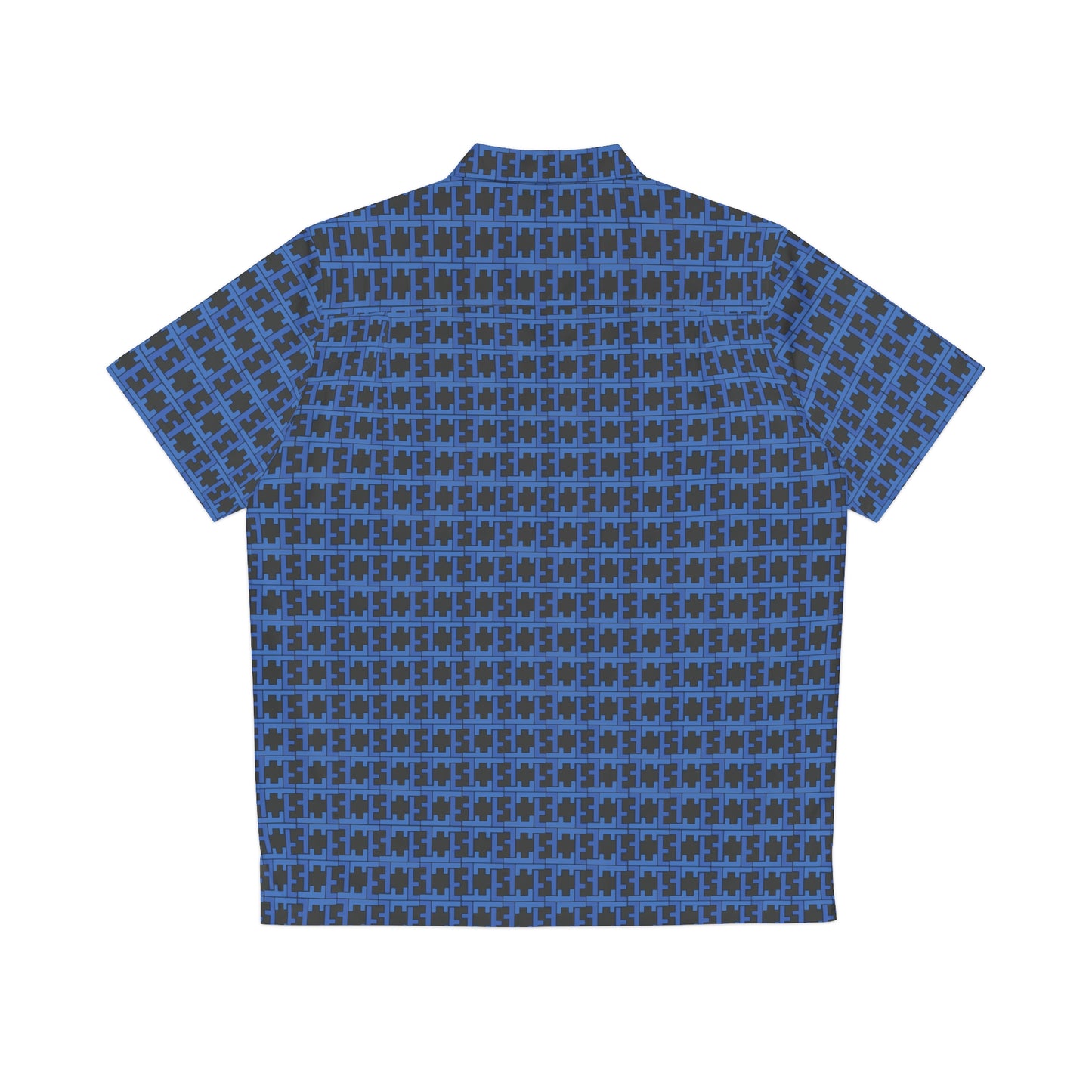 Letter Art - F - Black 000000 - Men's Hawaiian Shirt