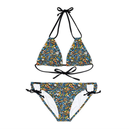 Nautical Doodles - Strappy Bikini Set