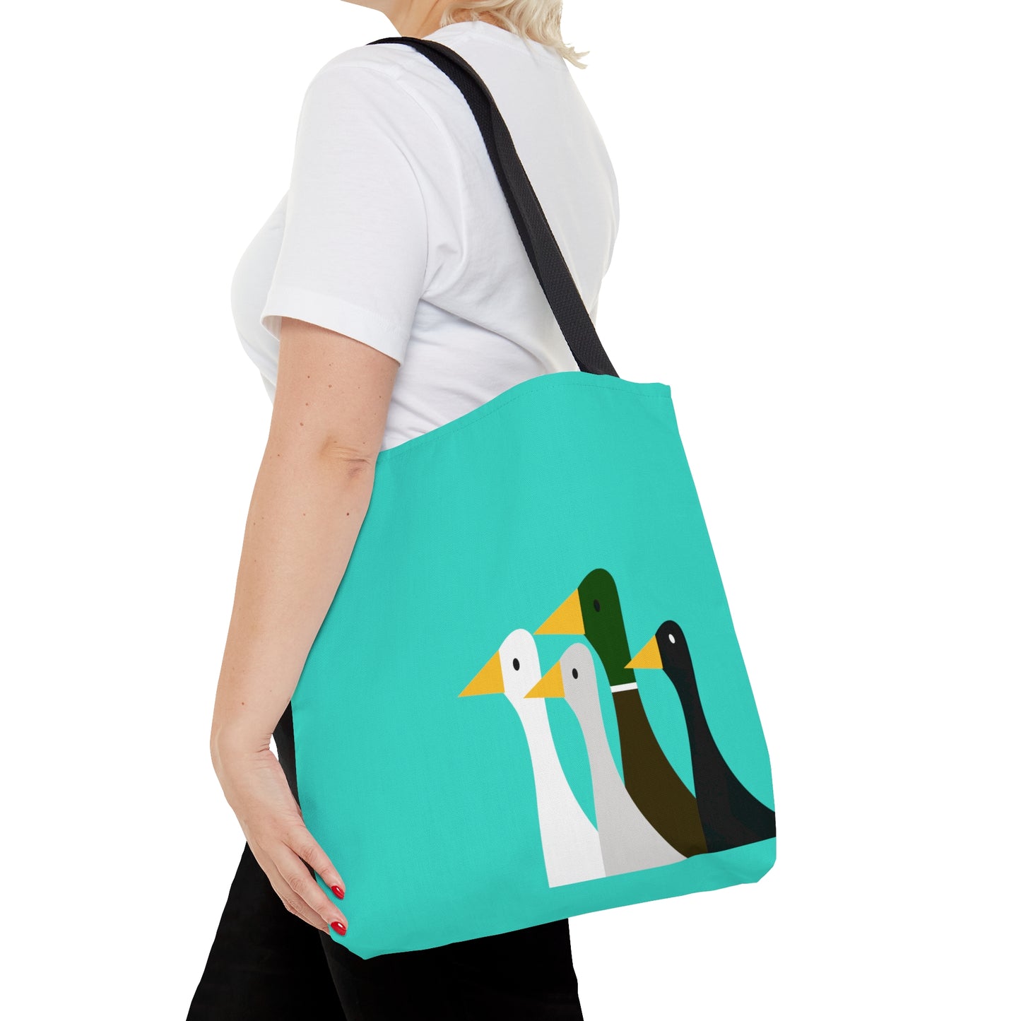 Take the ducks with you - turquoise - Tote Bag