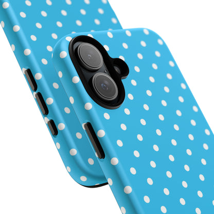 White dots on blue - Tough Cases