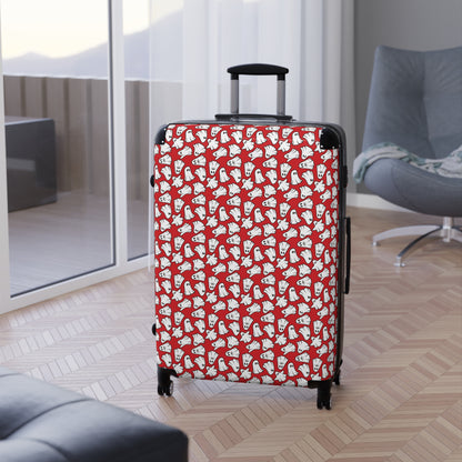 Boo - Ghosts - Halloween - Scarlet de0000 - Suitcase