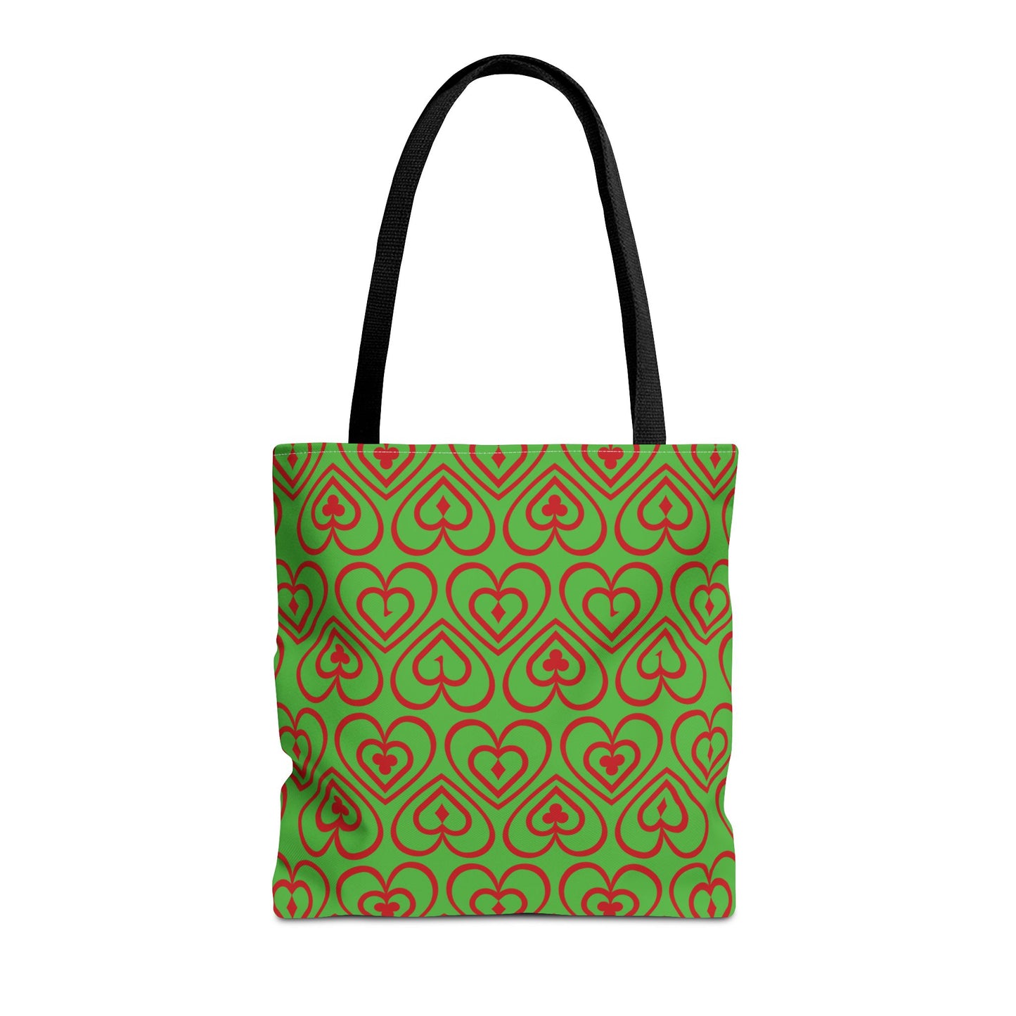 Ducks in the Deck - Red - Bright Apple Green 56BD00 - Tote Bag