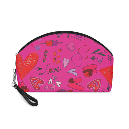 Heart Doodles - Mean Girls Lipstick ff00a8 - Makeup Bag