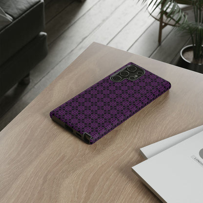 Vibrant Kaleidoscope - Purple - Black - Tough Cases