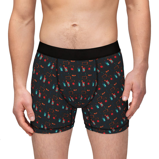 Men's Boxers  - Cocktail Time - Black