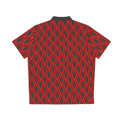 Diamond Geometric Pattern5 - Reds - Men's Hawaiian Shirt