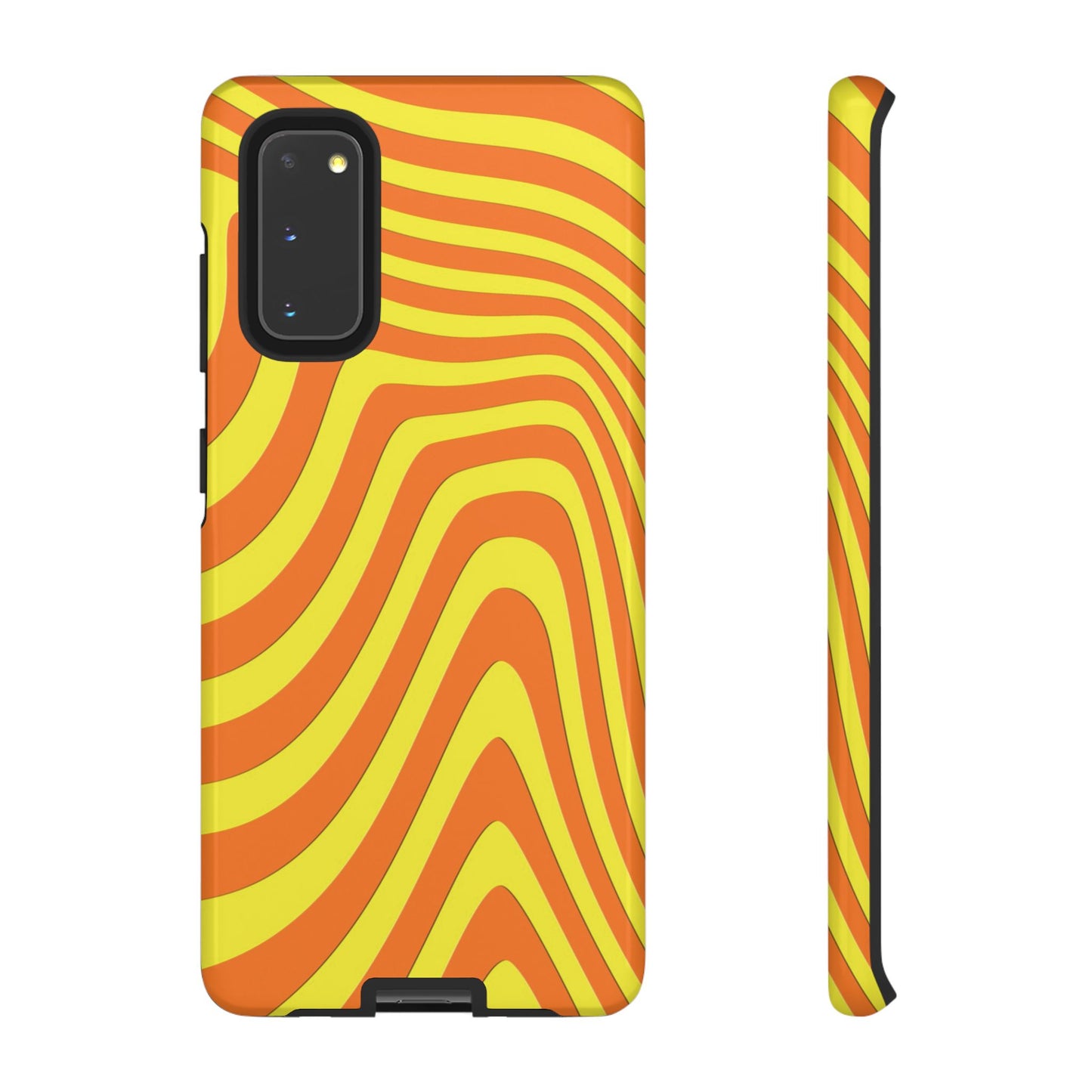 Retro wavy - Yellow and Orange - Tough Cases