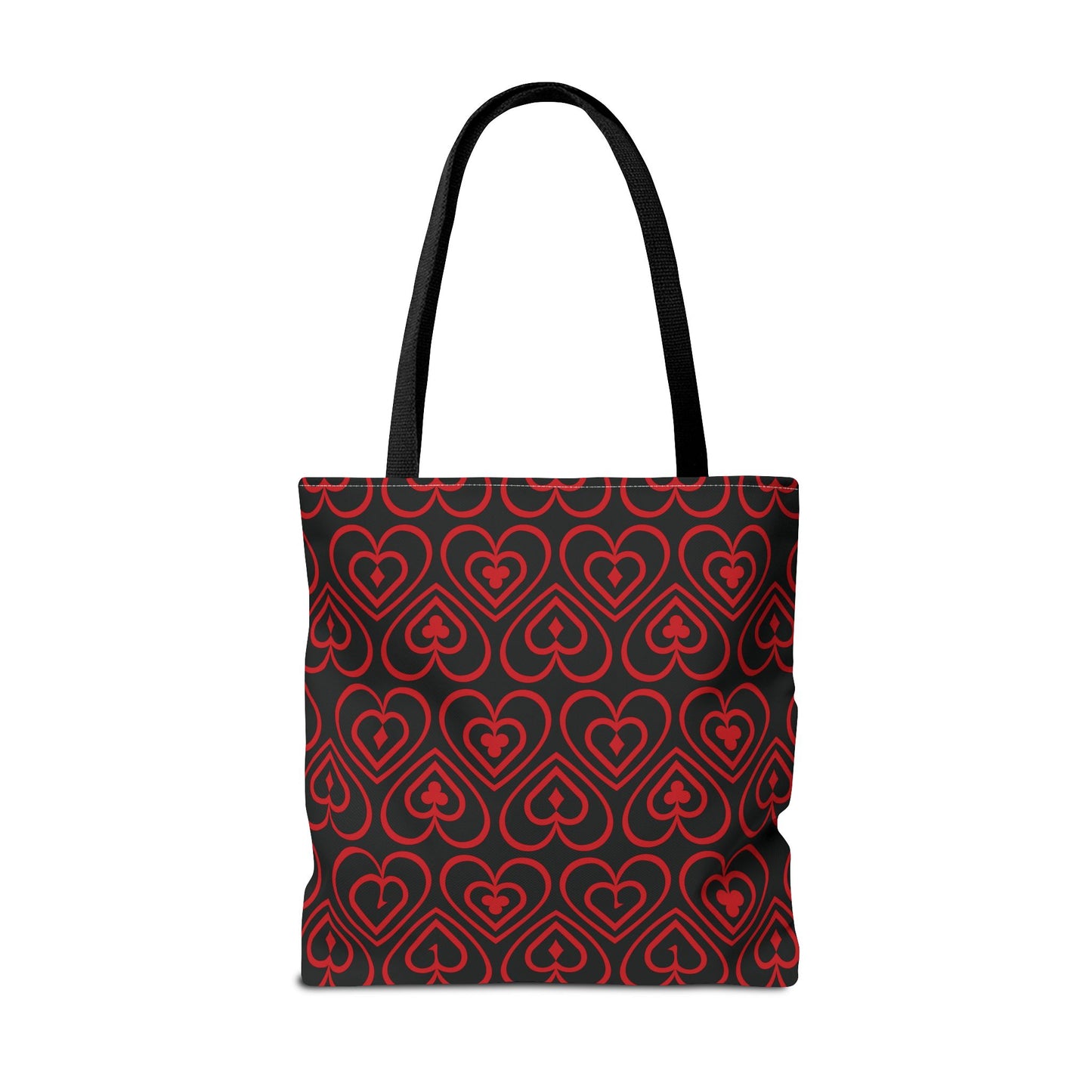 Ducks in the Deck - Red - Black 000000 - Tote Bag