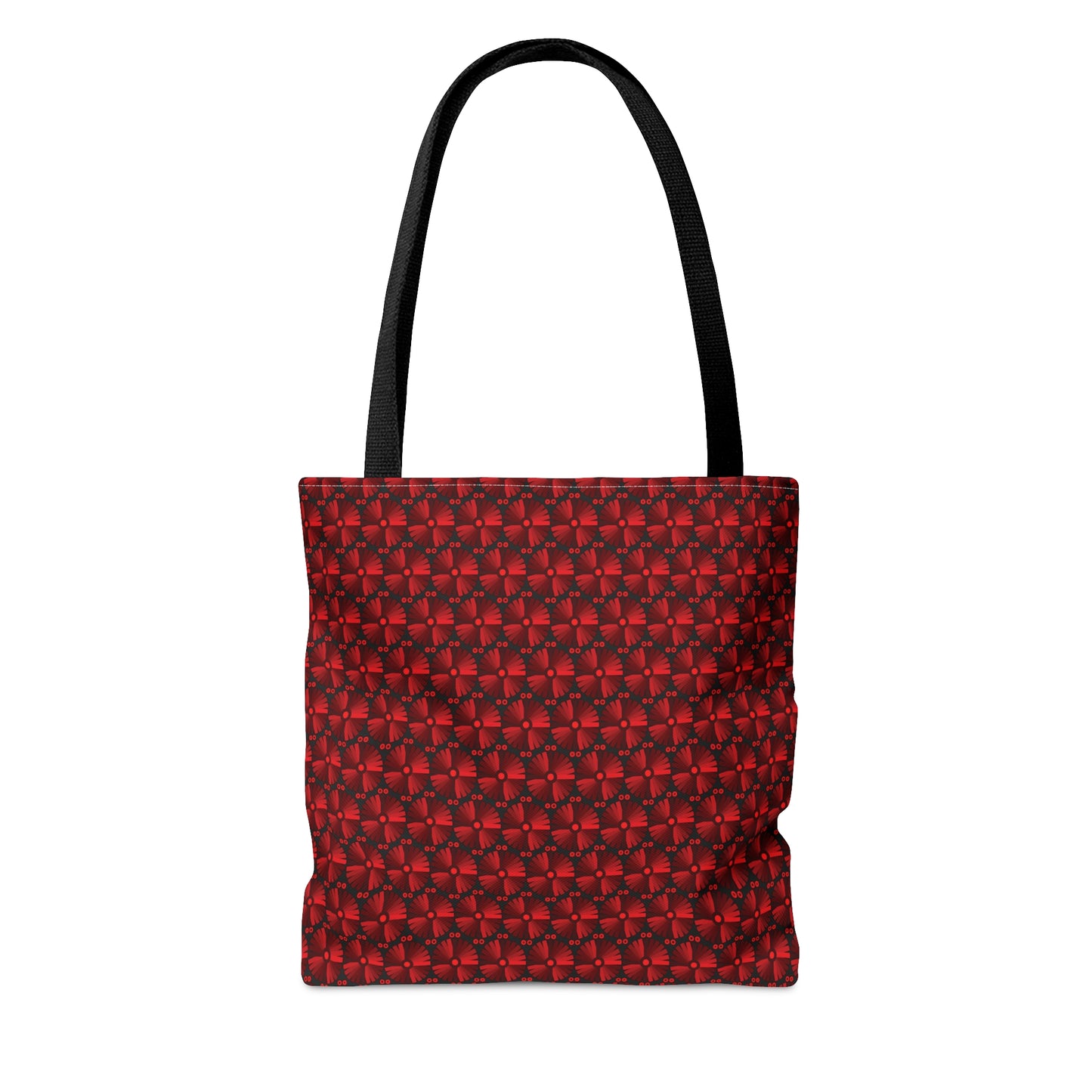 Letter Art - I - Red - Black 000000 - Tote Bag