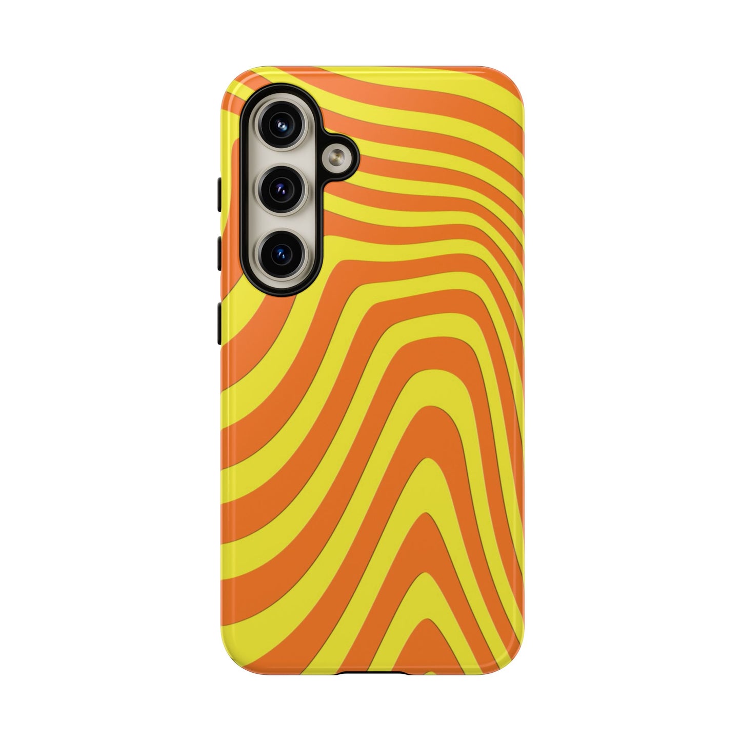 Retro wavy - Yellow and Orange - Tough Cases