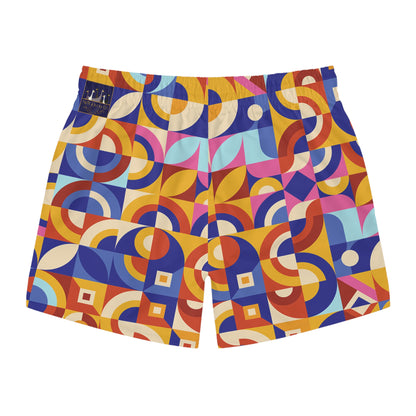 Bold Geometric Pattern - Swim Trunks