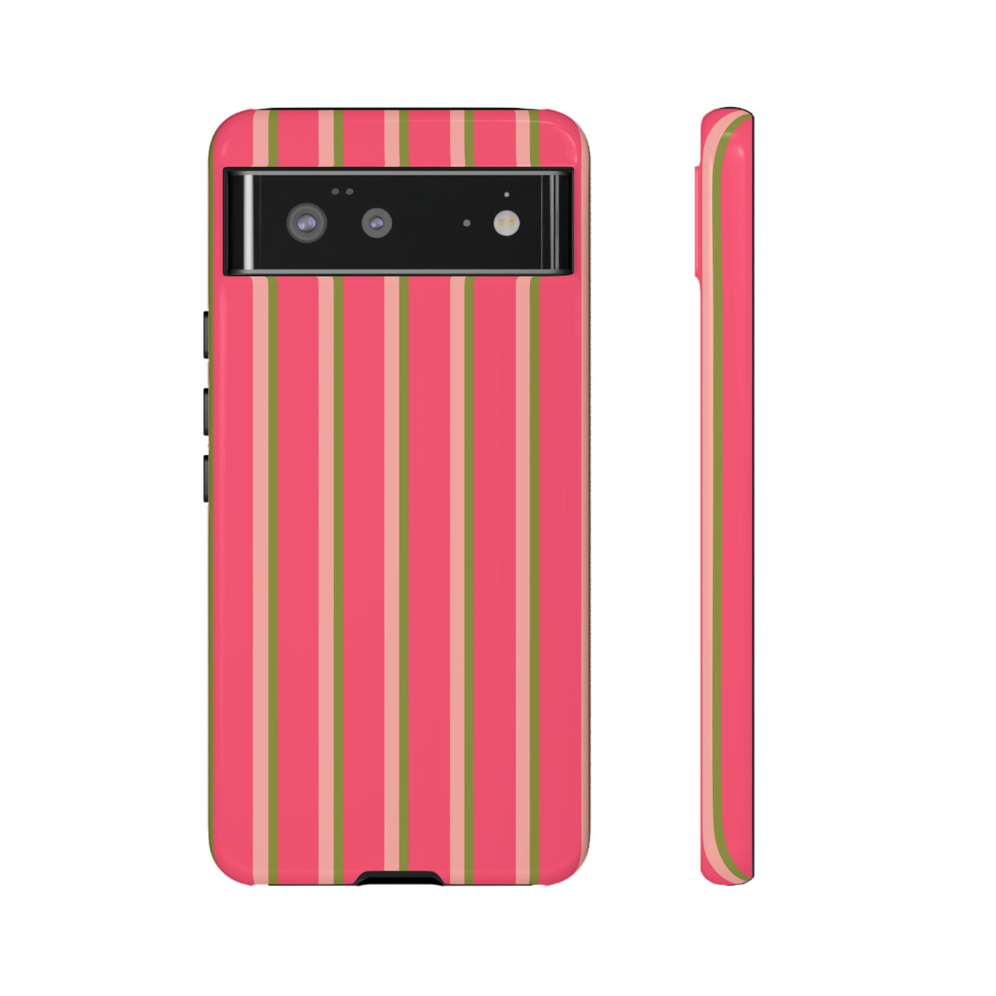 Pink and green stripes - Tough Cases